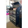 Image 4 : 2PC HUSKY BLACK HEAVY DUTY MOBILE 14 DRAWER TOOL CHEST & CABINET SET APPROX 65"H X 18"D X 42"W