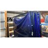 Image 2 : 5- TILLMAN 604R66 6' X 6' BLUE VINYL WELDING CURTAINS WITH BLACK METAL FRAMES