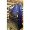 Image 4 : 5- TILLMAN 604R66 6' X 6' BLUE VINYL WELDING CURTAINS WITH BLACK METAL FRAMES