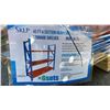Image 2 : SKLP SK-HJ6 INDUSTRIAL 40' L BLUE / ORANGE 6 SECTION HEAVY DUTY METAL STORAGE SHELVING