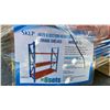 Image 2 : SKLP SK-HJ6 INDUSTRIAL 40' L BLUE / ORANGE 6 SECTION HEAVY DUTY METAL STORAGE SHELVING