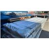 Image 2 : STACK OF 100 SKLP WHITE 10'L X 3' 2"W INDUSTRIAL CORRUGATED METAL ROOF / WALL SHEETING