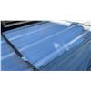Image 2 : STACK OF 100 SKLP WHITE 10'L X 3' 2"W INDUSTRIAL CORRUGATED METAL ROOF / WALL SHEETING