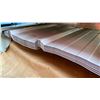 Image 3 : STACK OF 50 SKLP WHITE 10'L X 3' 2"W INDUSTRIAL CORRUGATED METAL ROOF / WALL SHEETING