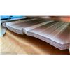 Image 3 : STACK OF 50 SKLP WHITE 10'L X 3' 2"W INDUSTRIAL CORRUGATED METAL ROOF / WALL SHEETING