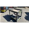 Image 3 : BLACK PLASTIC 2 TIER MOBILE UTILITY CART