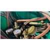 Image 2 : 2 PLASTIC STORAGE BINS AND CONTENTS- OXY-ACETYLENE TORCH, REGULATORS, HOSE LINE, MAKITA