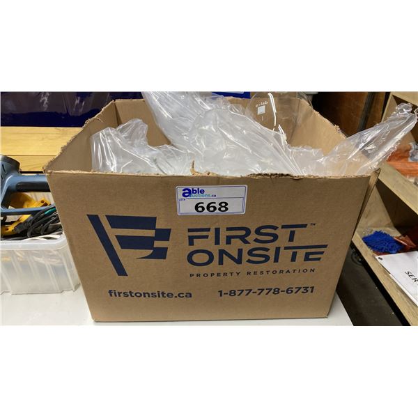 BOX OF E-LAB ASSORTED HIGH QUALITY LABORATORY TUBE GLASS EQUIPMENT