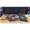 Image 1 : OXY-ACETYLENE HOSE LINE, REGULATOR, WELDING GOGGLES, PRY BAR, WIRE BRUSH, MAGNETIC WELDING HOLDER &