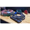 Image 2 : OXY-ACETYLENE HOSE LINE, REGULATOR, WELDING GOGGLES, PRY BAR, WIRE BRUSH, MAGNETIC WELDING HOLDER &