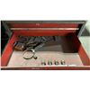 Image 11 : 7 DRAWER SMALL MOBILE TOOL CHEST WITH ASSORTED TOOL CONTENTS, RED METAL TOOLBOX WITH ASSORTED