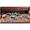 Image 8 : 7 DRAWER SMALL MOBILE TOOL CHEST WITH ASSORTED TOOL CONTENTS, RED METAL TOOLBOX WITH ASSORTED