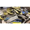 Image 2 : METAL CRATE OF ASSORTED HEAVY DUTY LIFTING STRAPS *CRATE INCLUDED*