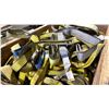 Image 3 : WOODEN CRATE OF ASSORTED HEAVY DUTY LIFTING STRAPS *CRATE INCLUDED*