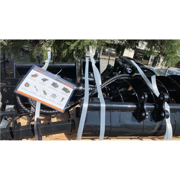 AGT INDUSTRIAL 9PCS MINI EXCAVATOR ATTACHMENT SET 12EX-ATA INCLUDES A QUICK COUPLER, RIPPER, RAKE,