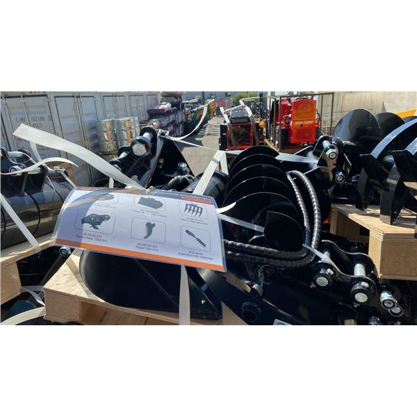 AGT 12EX-SET6 MINI EXCAVATOR ATTACHMENT SET- 10" DIGGING BUCKET, 24" CLEANUP BUCKET, QUICK COUPLER,