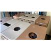 Image 4 : PAIR OF 4 BAY BROWN COMMERCIAL TRASH/RECYCLING STATIONS