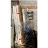 Image 1 : PALLET OF ASSORTED DOORS, OFFICE CHAIR & MISC ITEMS