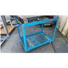 Image 2 : 2 METAL 2 TIER UTILITY CARTS WITH 1 BENCH CHAIN VICE