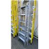 Image 2 : 3 LADDERS- 12' YELLOW FEATHERLITE, 8' & 6' ALUMINUM
