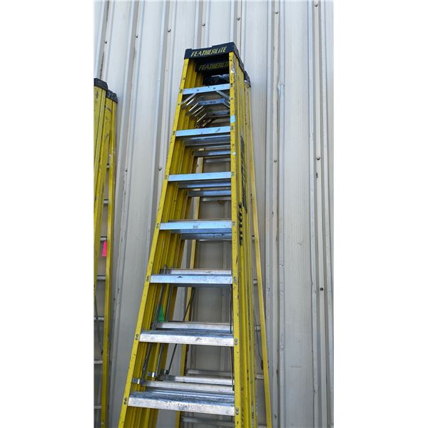 3 FEATHERLITE YELLOW 12' LADDERS