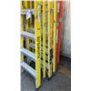 Image 3 : 3 FEATHERLITE YELLOW LADDERS- 2- 8' & 1- 6'