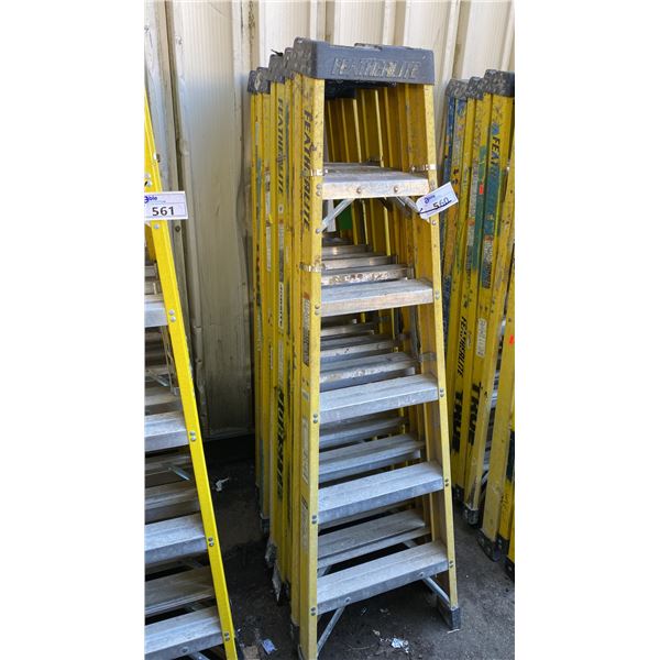 5 FEATHERLITE YELLOW 6' LADDERS