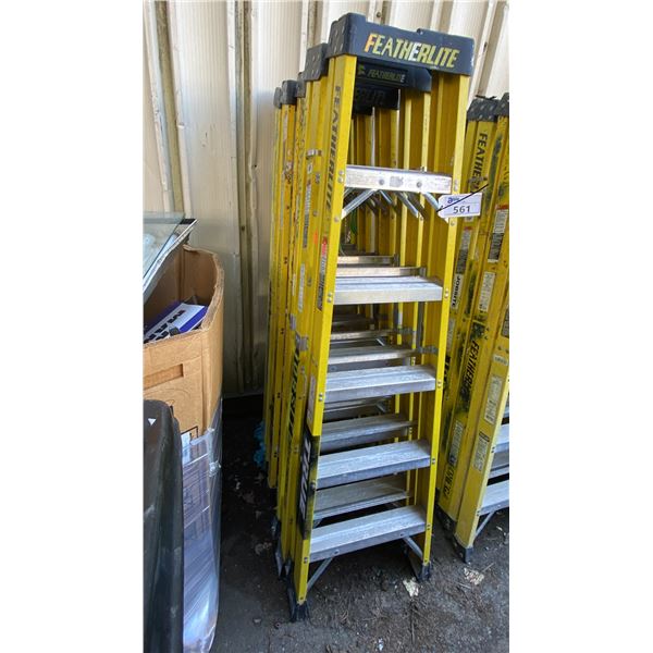 5 FEATHERLITE YELLOW 6' LADDERS