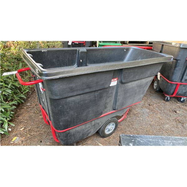 ULINE PLASTIC INDUSTRIAL MOBILE DUMPING GARBAGE BIN