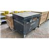 Image 2 : SOLOMON TOOLS BLACK METAL MOBILE JOB BOX APPROX 48"L X 31.5"D X 40"H