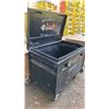 Image 3 : SOLOMON TOOLS BLACK METAL MOBILE JOB BOX APPROX 48"L X 31.5"D X 40"H
