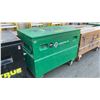 Image 2 : GREENLINE GREEN METAL MOBILE JOB BOX APPROX 48"L X 30"D X 40"H