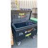 Image 3 : SOLOMON TOOLS BLACK METAL MOBILE JOB BOX APPROX 42"L X 25"D X 32"H