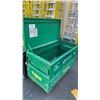 Image 3 : GREENLINE GREEN METAL MOBILE JOB BOX APPROX 48"L X 24"D X 34.5"H