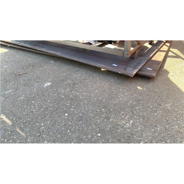 2 LARGE STEEL SHEETS APPROX 1/2" THICK 7'8"L X 4'9"W