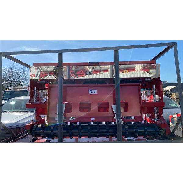 AGT STSD10 RED INDUSTRIAL SKID STEER SEEDER ATTACHMENT