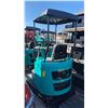 Image 2 : AGT INDUSTRIAL H16R TEAL GAS POWERED 13.5HP RUBBER TRACK MINI EXCAVATOR WITH ATTACHED DIGGING