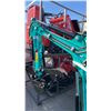 Image 3 : AGT INDUSTRIAL H16R TEAL GAS POWERED 13.5HP RUBBER TRACK MINI EXCAVATOR WITH ATTACHED DIGGING