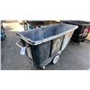 Image 4 : 2 PLASTIC INDUSTRIAL MOBILE DUMPING GARBAGE BIN