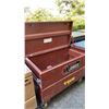 Image 3 : CRESCENT BROWN METAL MOBILE JOB BOX APPROX 48"L X 24"D X 34.5"H
