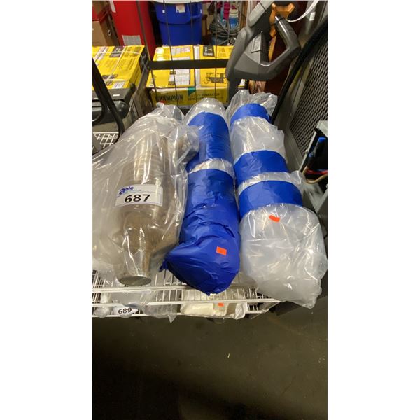 3 LABORATORY GLASS CONDENSERS