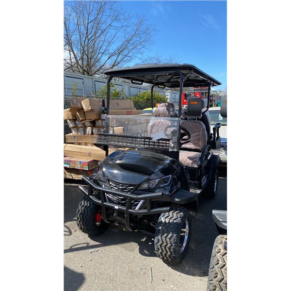 SDLANCH SDLGC80 BLACK 4 SEAT ELECTRIC GOLF CART WITH 4KW AC MOTOR, 50 MILE RANGE,