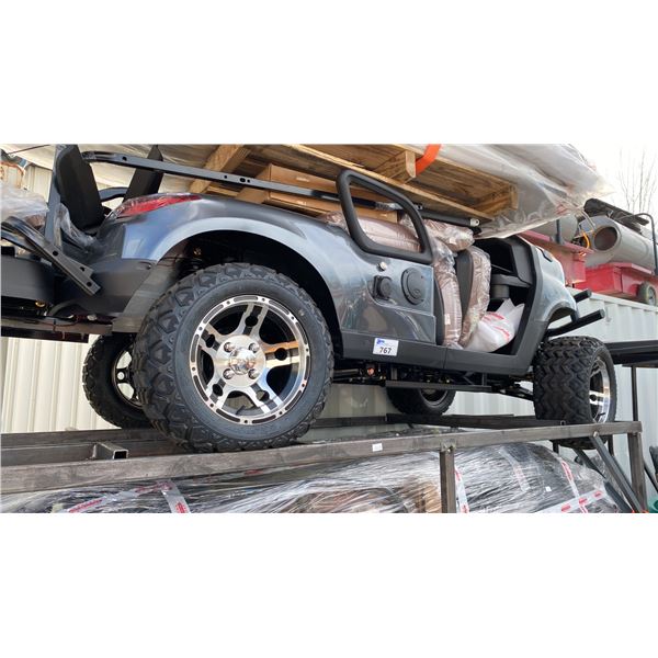 *PARTS ONLY* SDLANCH SDLGC80 GREY 4 SEAT ELECTRIC GOLF CART WITH 4KW AC MOTOR, 50 MILE RANGE