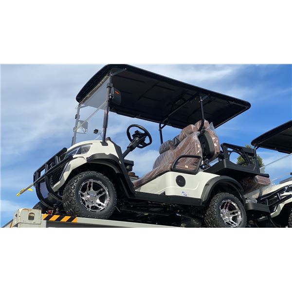 *PARTS ONLY* SDLANCH SDLGC80 WHITE 4 SEAT ELECTRIC GOLF CART WITH 4KW AC MOTOR, 50 MILE RANGE