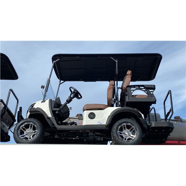 *PARTS ONLY* SDLANCH SDLGC80 WHITE 4 SEAT ELECTRIC GOLF CART WITH 4KW AC MOTOR, 50 MILE RANGE