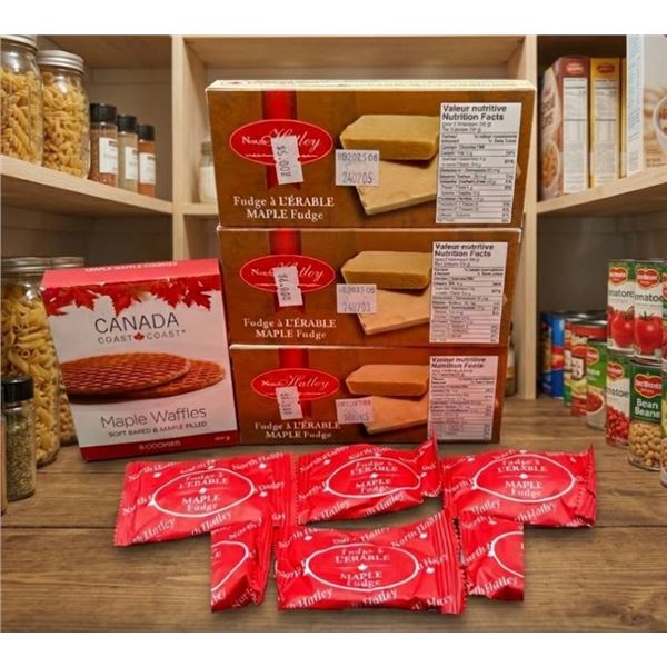 Maple Waffles and Maple Fudge Assortment