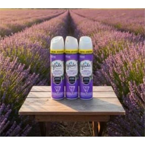 Glade Tranquil Lavender & Aloe Air Freshener Spray Set (3x 235g Cans)