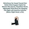 Image 4 : Wrist Support Brace for Carpal Tunnel Pain Relief (Black, Right Hand, L/XL)