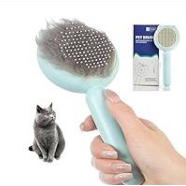VIOJOJO VJ-P02 Pet Brush for Cats and Dogs with Self-Cleaning Feature