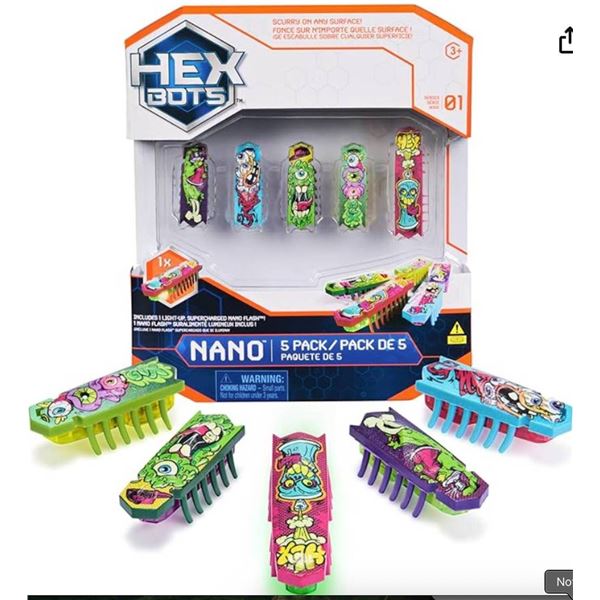 Hexbug HEXBOTS Nano 5 Pack, Model 01,  Multicolor